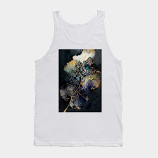 Heavenly Hydrangea - Abstract Alcohol Ink Resin Art Tank Top